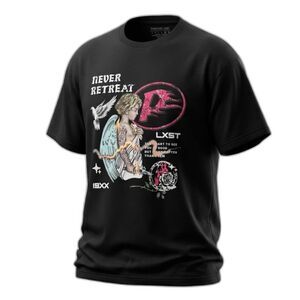 Paradise Lost Never Retreat Angel Graphic T-Shirt Black Men's 2XL NWOT